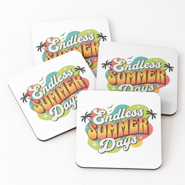 Item preview, Endless Summer Days Retro Vintage Summer Beach Palm Sun Trip Happy designed and sold by DibuHumor.