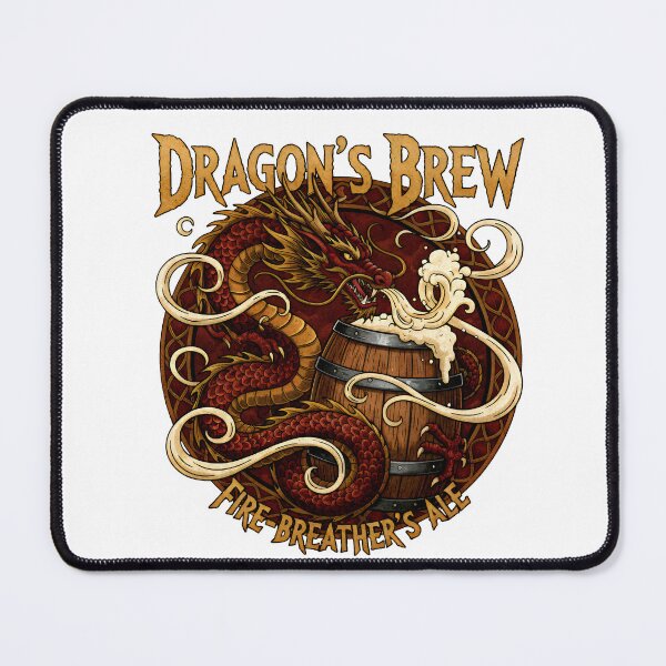 Item preview, Dragon’s Brew – Fire Breather’s Ale Fantasy Beer Design designed and sold by Imaginationbeyond.