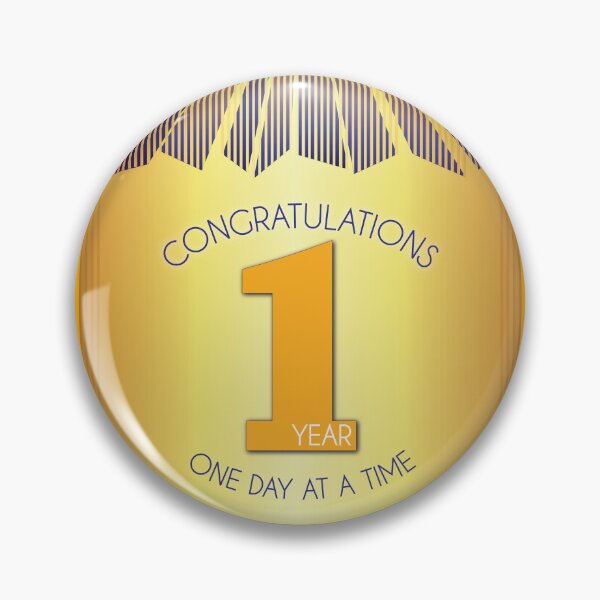 Item preview, 1 Year Golden Ray One Day At A Time Anniversary designed and sold by ApexDesigners.