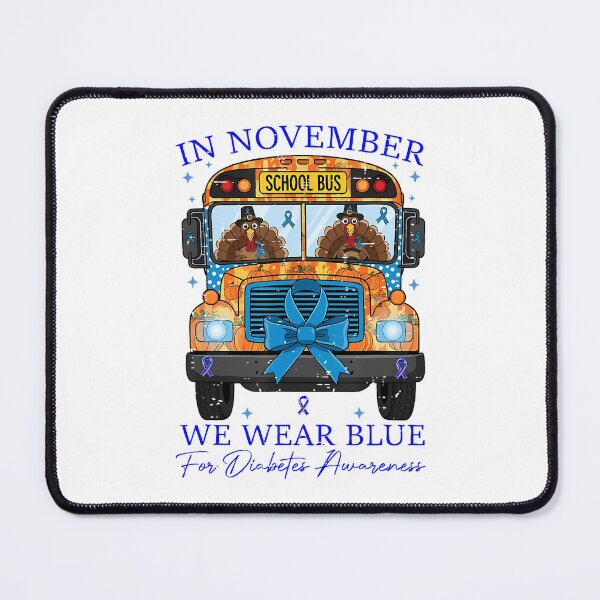 Item preview, Style Month Support November Quote Vintage Blue Bow designed and sold by Williammarger.