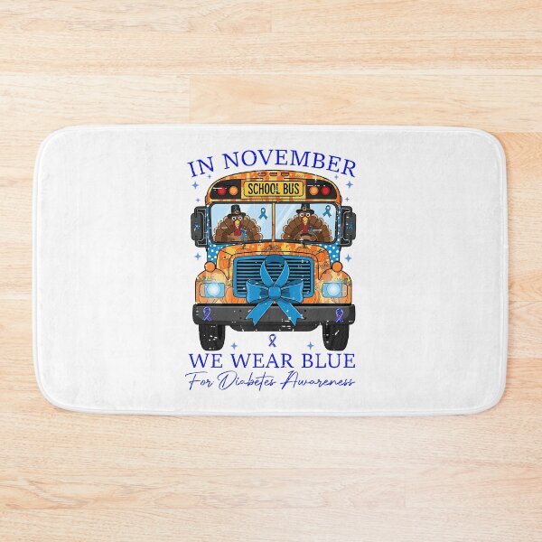 Item preview, Style Month Support November Quote Vintage Blue Bow designed and sold by Williammarger.