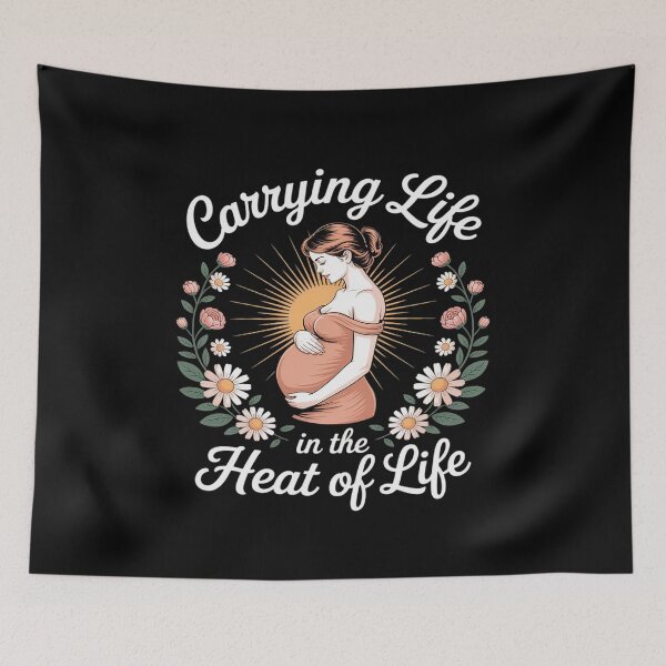 Item preview, Carrying Life In The Heat Of Life Summer Pregnancy designed and sold by BiellaSar.