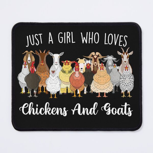 Item preview, Just a Girl Who Loves Chickens and Goats Tee designed and sold by TinaMDedrick.