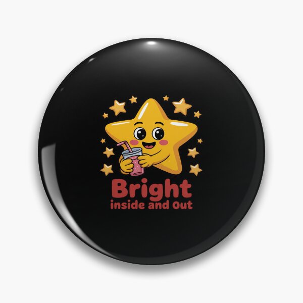 Item preview, cartoon star drinking from a cup with glowing sparkles designed and sold by BiellaSar.
