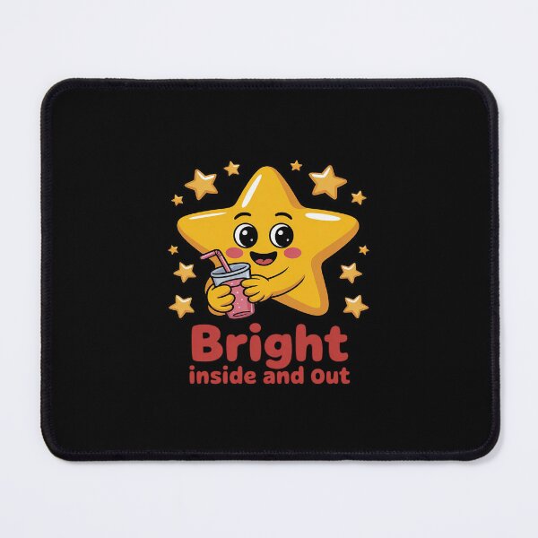 Item preview, cartoon star drinking from a cup with glowing sparkles designed and sold by BiellaSar.