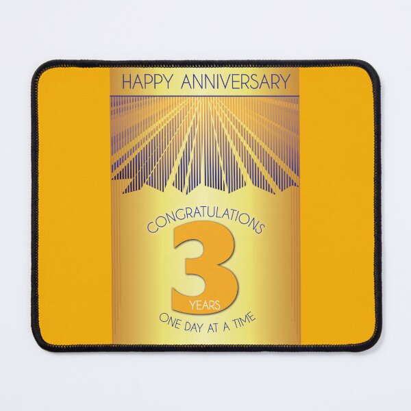 Item preview, 3 Year Golden Ray One Day At A Time Anniversary designed and sold by ApexDesigners.