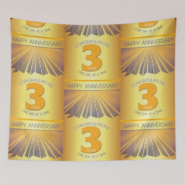 Item preview, 3 Year Golden Ray One Day At A Time Anniversary designed and sold by ApexDesigners.