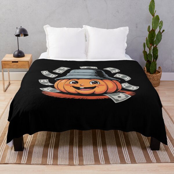 Item preview, Cash Pumpkin Funny Halloween Bucket Hat Money Cash designed and sold by BiellaSar.