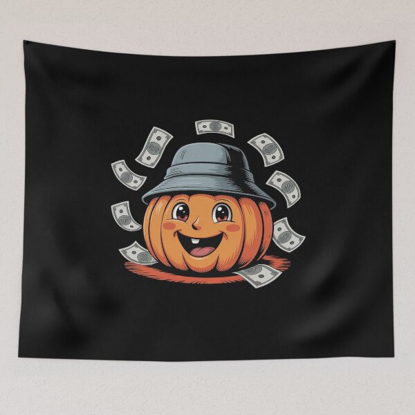Item preview, Cash Pumpkin Funny Halloween Bucket Hat Money Cash designed and sold by BiellaSar.