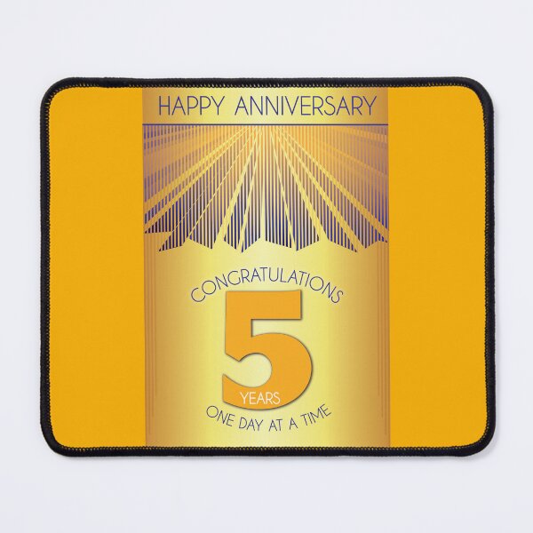 Item preview, 5 Year Golden Ray One Day At A Time Anniversary designed and sold by ApexDesigners.
