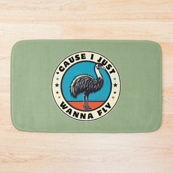 Item preview, Cause I Just Wanna Fly // Vintage Funny Emu Humor designed and sold by Scaryzz.