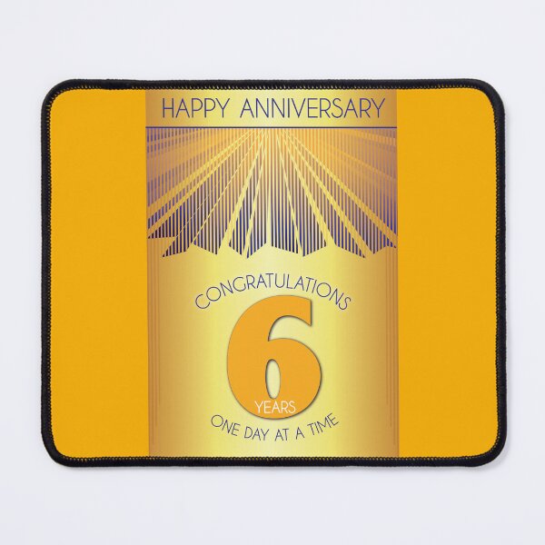 Item preview, 6 Year Golden Ray One Day At A Time Anniversary designed and sold by ApexDesigners.