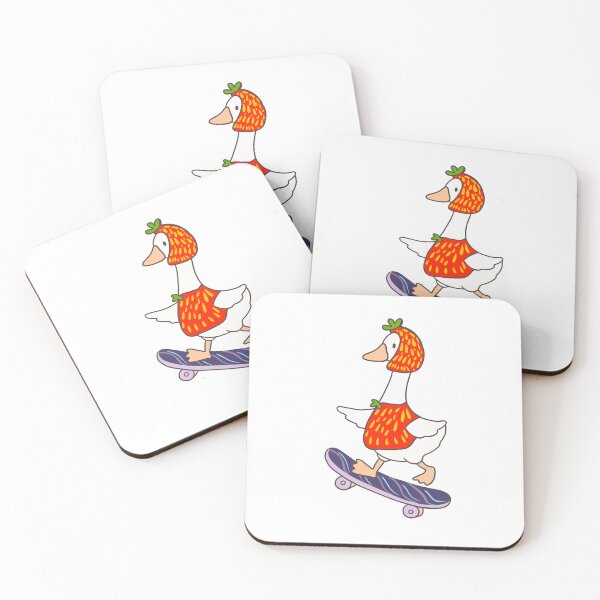 Item preview, Silly goose in strawberry costume designed and sold by BritishDelights.