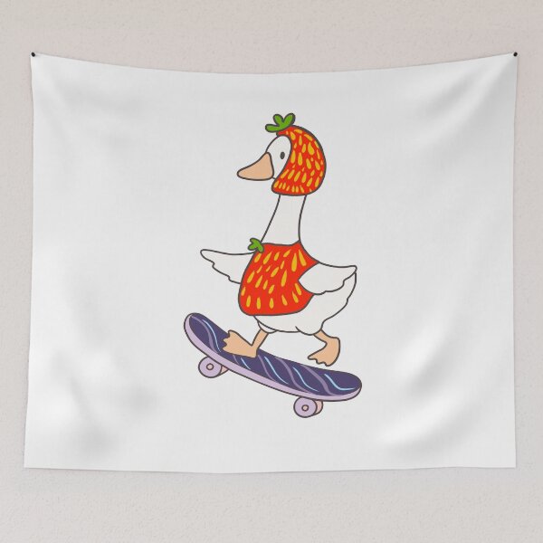 Item preview, Silly goose in strawberry costume designed and sold by BritishDelights.