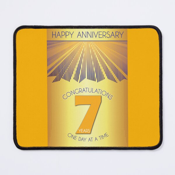 Item preview, 7 Year Golden Ray One Day At A Time Anniversary designed and sold by ApexDesigners.