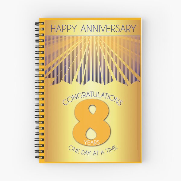 Item preview, 8 Year Golden Ray One Day At A Time Anniversary designed and sold by ApexDesigners.