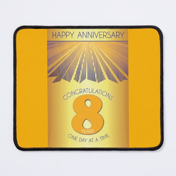 Item preview, 8 Year Golden Ray One Day At A Time Anniversary designed and sold by ApexDesigners.