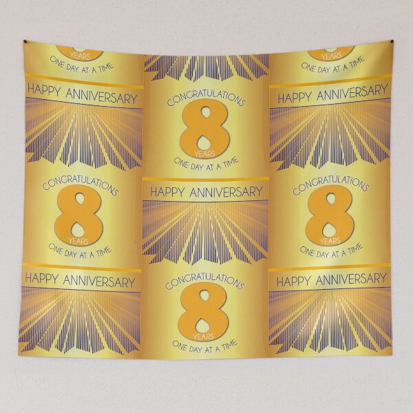 Item preview, 8 Year Golden Ray One Day At A Time Anniversary designed and sold by ApexDesigners.