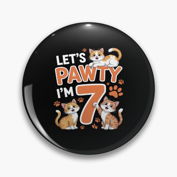 Item preview, Cat 7th Birthday Pawty Fur Vet Animal Rescuer Kitten Meow designed and sold by BiellaSar.