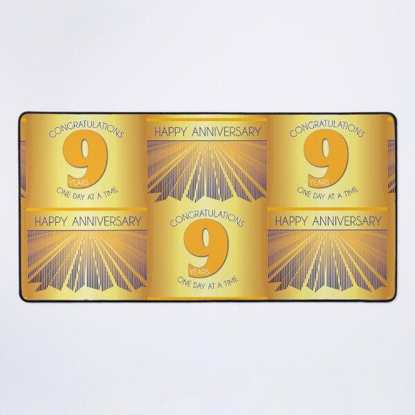 Item preview, 9 Year Golden Ray One Day At A Time Anniversary designed and sold by ApexDesigners.