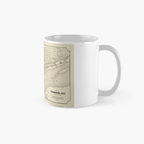 Item preview, Map of Harrisburg, Pennsylvania (1884) designed and sold by allhistory.