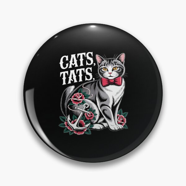 Item preview, Cat And Tats Funny Cat Tattoo Lover designed and sold by BiellaSar.