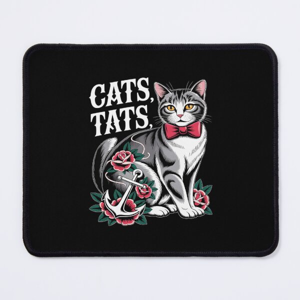 Item preview, Cat And Tats Funny Cat Tattoo Lover designed and sold by BiellaSar.