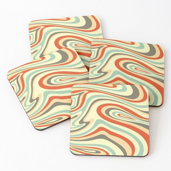 Item preview, Retro abstract waves pattern harmony designed and sold by PATTERN4HAPPY.