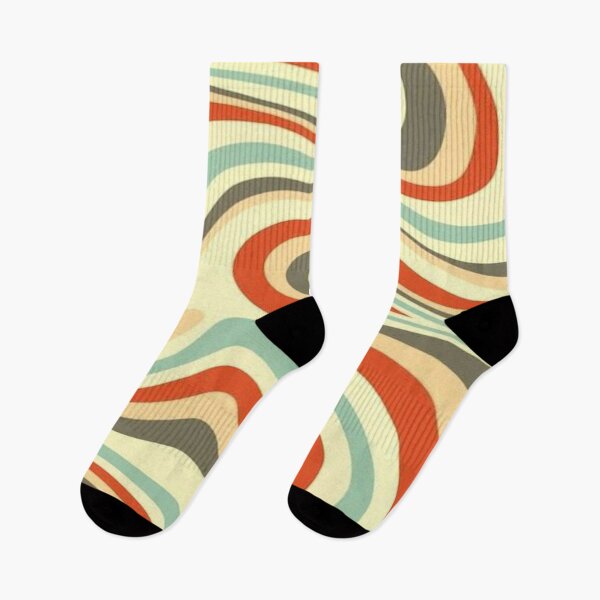 Item preview, Retro abstract waves pattern harmony designed and sold by PATTERN4HAPPY.