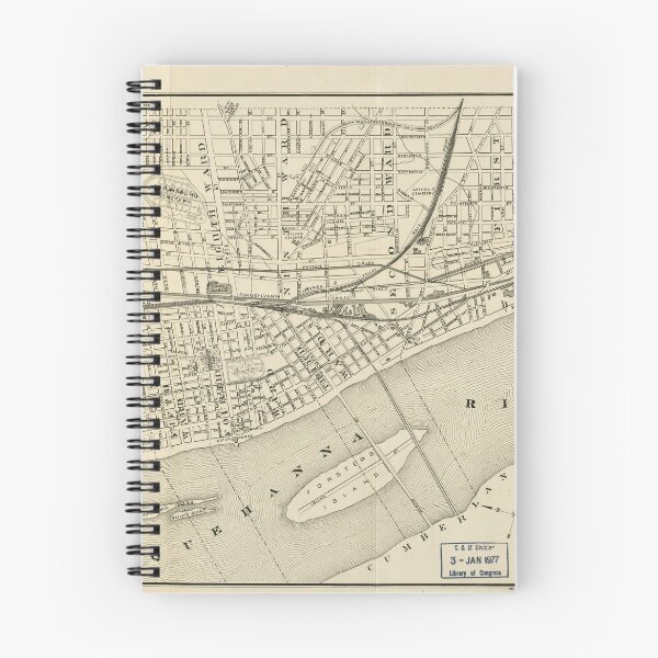 Item preview, Map of Harrisburg, Pennsylvania (1884) designed and sold by allhistory.