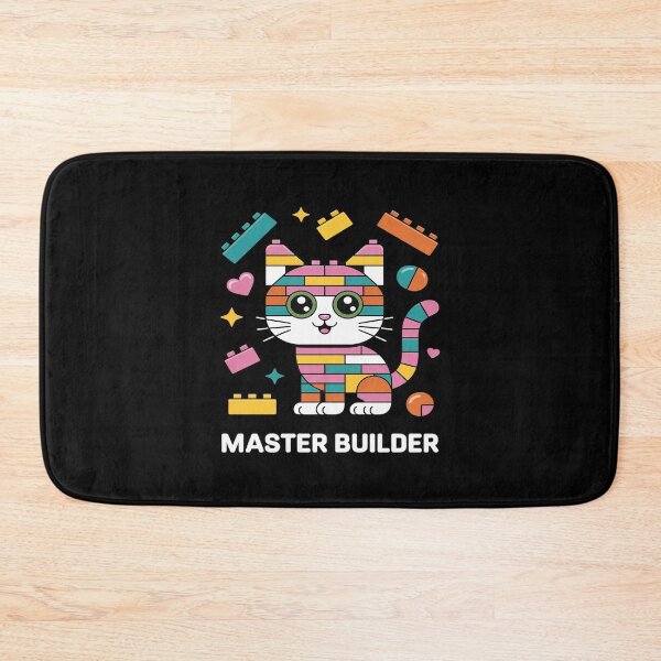 Item preview, Cat Brick Building Blocks Master Builder Cat Lover Kitten designed and sold by BiellaSar.