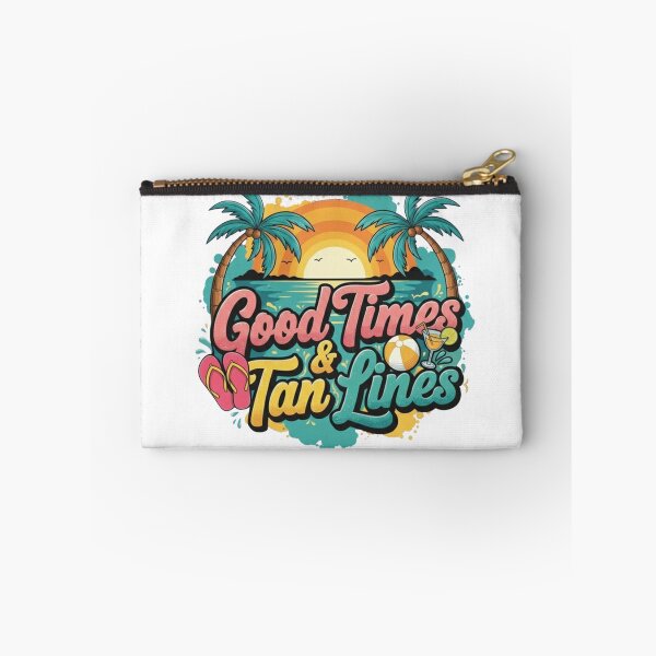 Item preview, Good Times & Tan Lines Summer Beach Holiday Sun Sunset Sandals Cocktail designed and sold by DibuHumor.