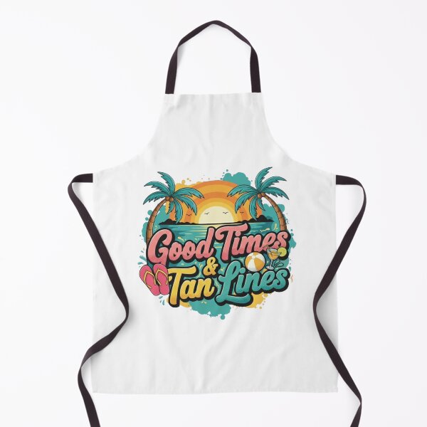 Item preview, Good Times & Tan Lines Summer Beach Holiday Sun Sunset Sandals Cocktail designed and sold by DibuHumor.