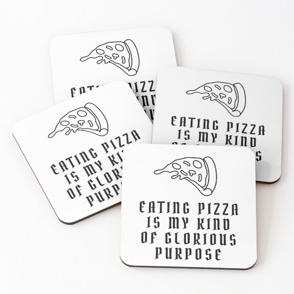 Item preview, EATING PIZZA IS MY KIND OF GLORIOUS PURPOSE designed and sold by darshants.
