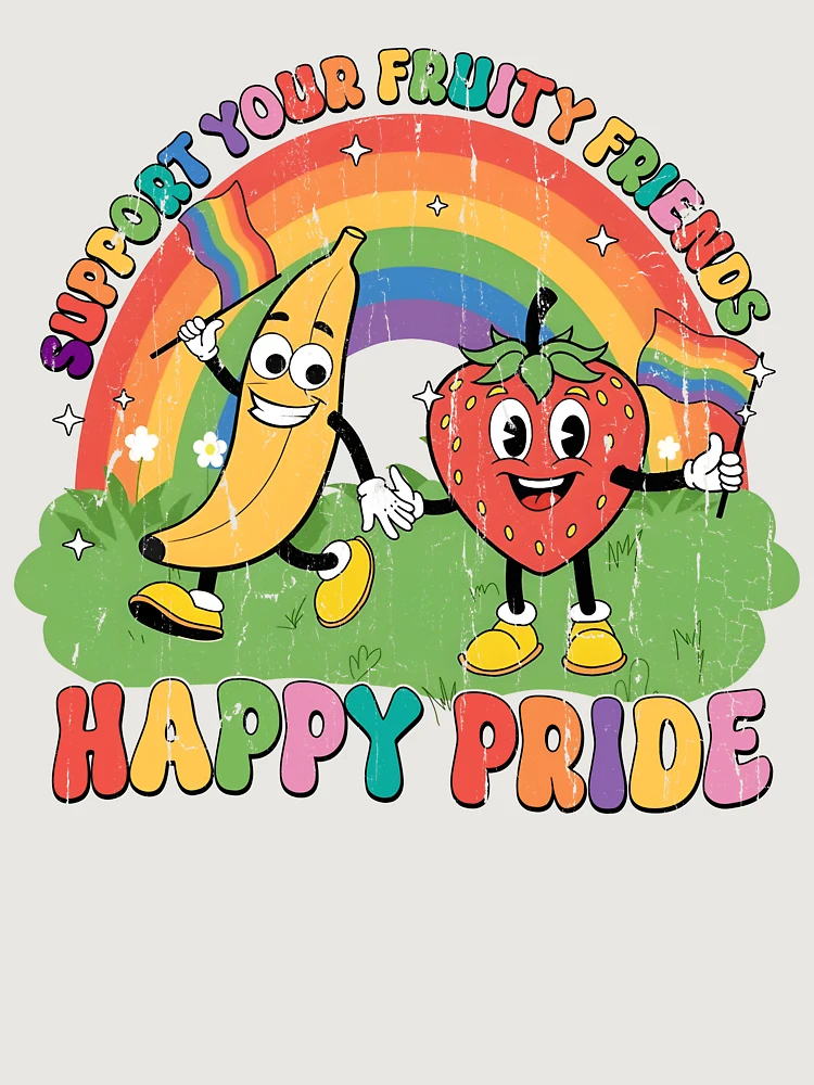 Thumbnail 6 of 6, Premium Oversized Hoodie, Support For Fruity Friends designed and sold by RoderickStout.