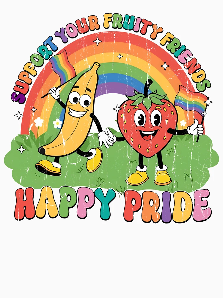 Thumbnail 6 of 6, Pullover Hoodie, Support For Fruity Friends designed and sold by RoderickStout.
