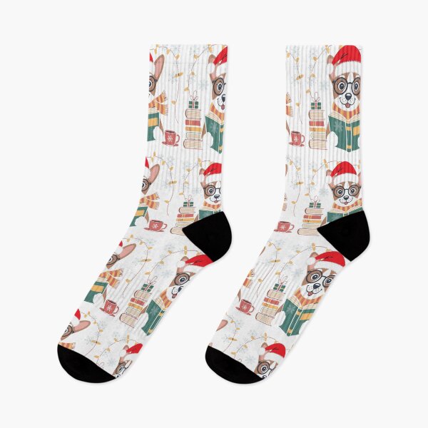 Item preview, Santa Dog Reading Books Christmas Holiday designed and sold by Brettgison.