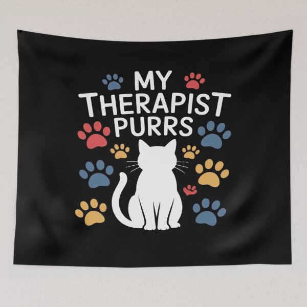 Item preview, Cat Mom Cat Dad Cat Lover Therapy Gift designed and sold by August4Laughs25.