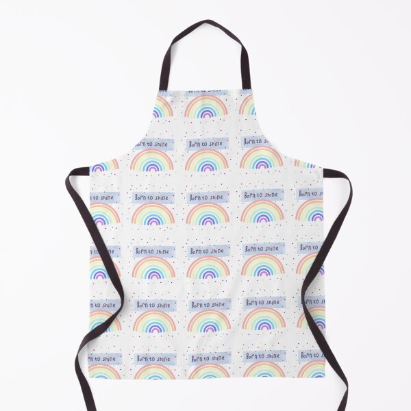 Item preview, Born To Shine Rainbow – Inspirational Colorful Quote Design designed and sold by Beautiful art store.