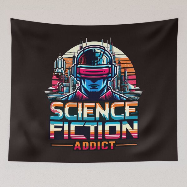 Item preview, Science fiction addict, typography designed and sold by maxmaj.