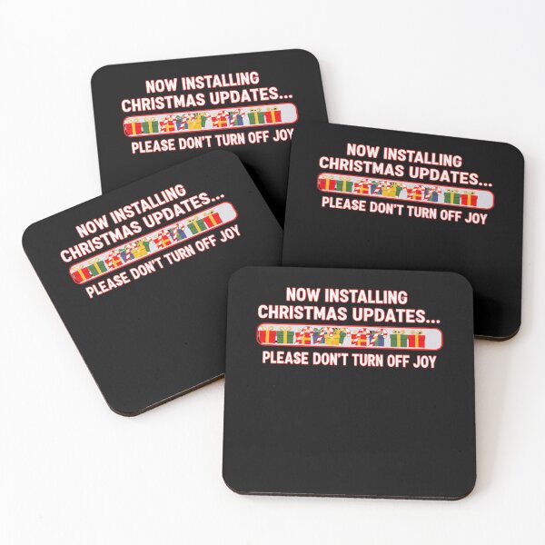 Item preview, Now Installing Christmas Updates Funny Tech Holiday Tee For IT And Office Workers designed and sold by 519xdesign.