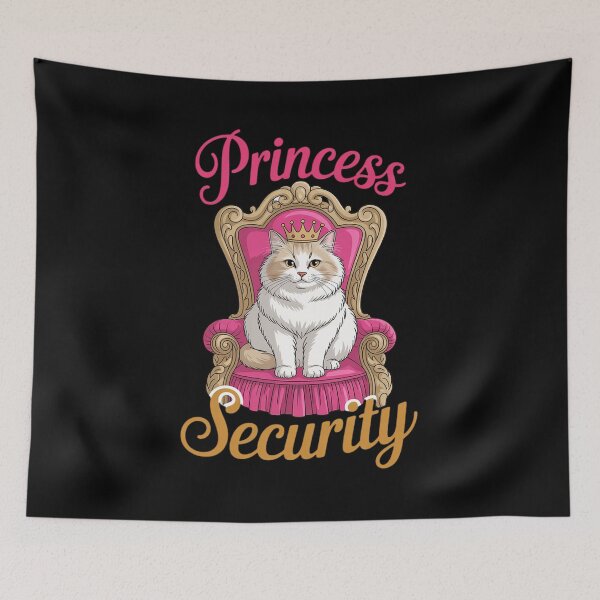 Item preview, cat Princess Security Meme Cute Kitty designed and sold by August4Laughs25.