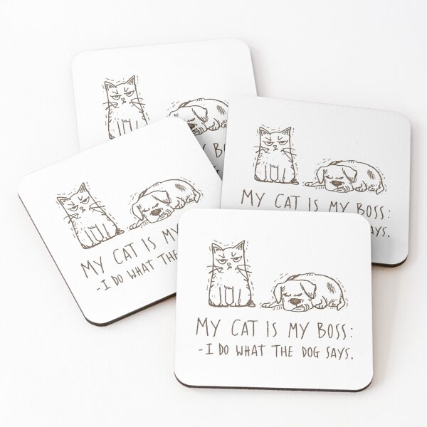Item preview, My Cat Is My Boss Funny Pet Lover T-Shirt designed and sold by ShirtHatch.