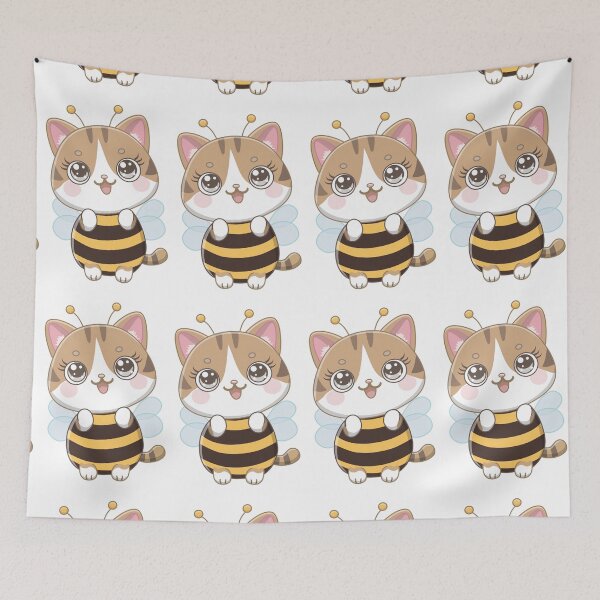 Item preview, Kawaii Bee Cat — Sweet and Adorable designed and sold by DreamDayOk.