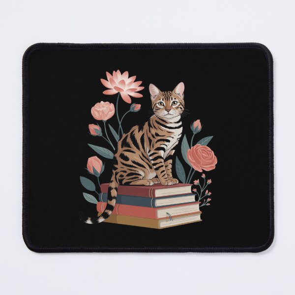 Item preview, Cat Reading Book Reader Read Books Flowers designed and sold by August4Laughs25.