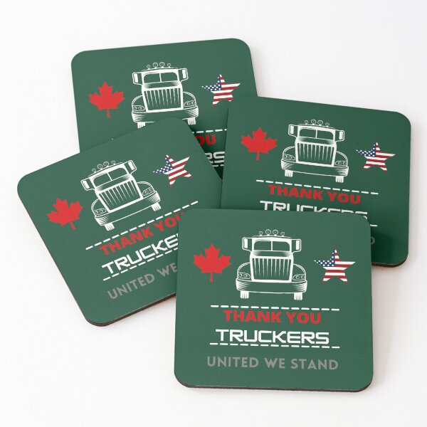 Item preview, Canada &amp_ USA - Thank You TruckersFitted V-Neck  designed and sold by Anticarnistqaz.