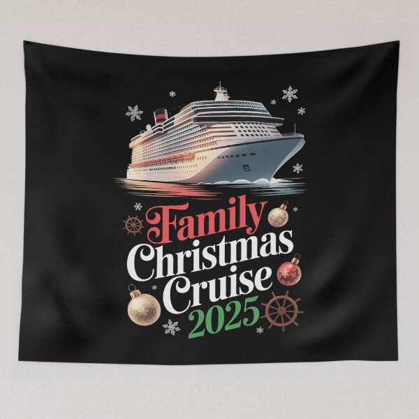 Item preview, Family Christmas Cruise 2025 Holiday Vacations designed and sold by HellD3vil-Art.