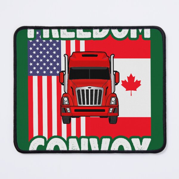 Item preview, Canadian And USA Flag Trucking Freedom Convoy T Shirt designed and sold by Anticarnistqaz.