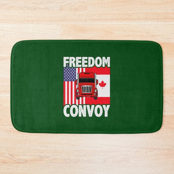 Item preview, Canadian And USA Flag Trucking Freedom Convoy T Shirt designed and sold by Anticarnistqaz.