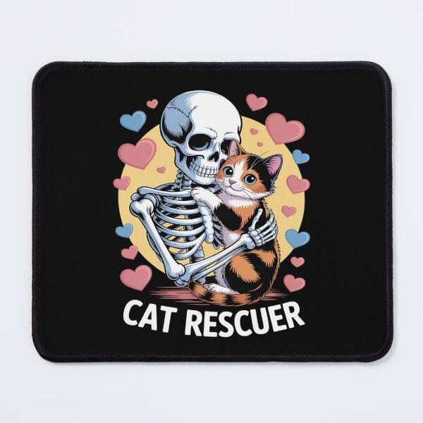 Item preview, Cat Rescue Feral Kittens Homeless Cats TNR Cute Skeleton designed and sold by August4Laughs25.